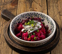 Винегрет с килькой пряного посола