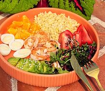 Боул с креветками