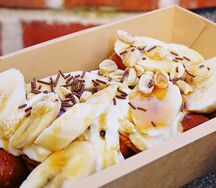 Гонконгская вафля с бананом