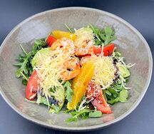 Руккола с креветками