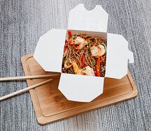 Гречневая лапша с креветками