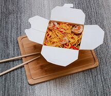 Яичная лапша с креветками