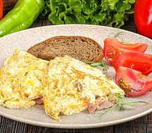 Омлет с мясом