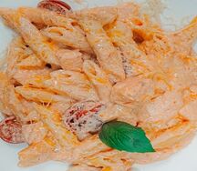 Паста с лососем