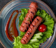 Жареная сосиска