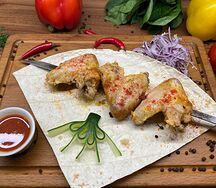 Шашлык из куриных крылышек