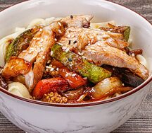 Удон с курицей