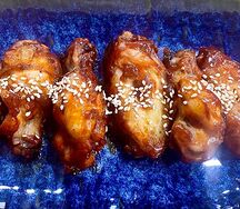 Куриные крылья в соусе BBQ