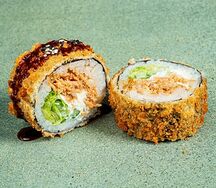 Ролл фрай сальмон терияки