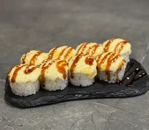 Ролл запеченный сырный с крабом