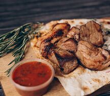 Шашлык из свиной шеи