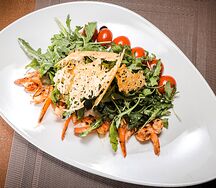 Салат Руккола с креветками