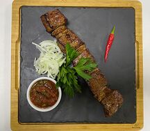 Шашлык из говяжьей печени