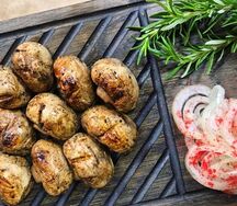 Грибы на мангале