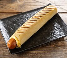 Французский хот-дог с куриной сосиской