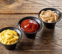 Горчица, кетчуп, майонез