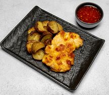 Биточки из курицы с картофелем