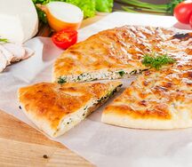 Даргинское чуду с творогом и зеленью