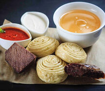 Хинкал даргинский с мясом сушеным