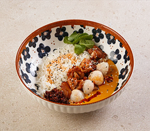 Карри цыпленок - соевые чили бобы