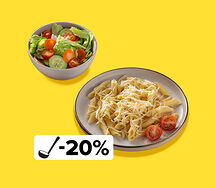 Обед с макаронами с сыром