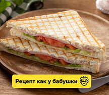 Горячие бутерброды с ветчиной и сыром