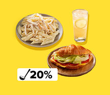 Ужин с пастой Альфредо