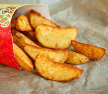 Картофельные дольки по-деревенски