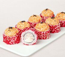 Ролл Нежный лосось с тигровой креветкой