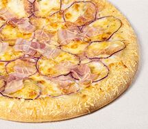 Карбонара на пышном тесте