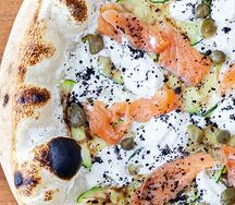 Форель со страчателлой и цукини гриль