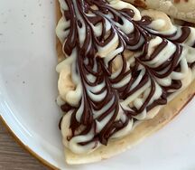 Французский блин Креп с бананом и Nutella