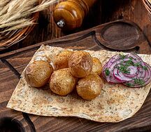 Мини-картофель на мангале