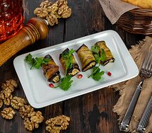 Рулетики из баклажанов