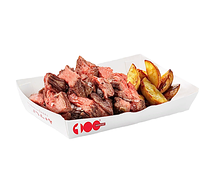 Снек-стейк BBQ c картофелем по-деревенски