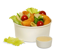 Салат с хрустящими креветками