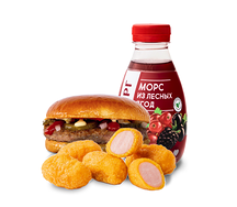 Стооо радости Корн-дог и Гамбургер