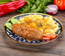 Котлета по-киевски с пюре