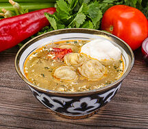 Пельмени с бульоном