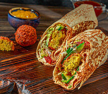 Мини-шаурма с фалафелем