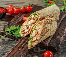 Мини-шаурма с курицей