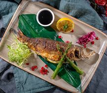 Форель радужная жареная