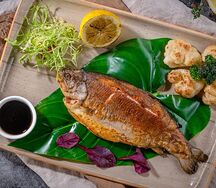 Дорада жареная