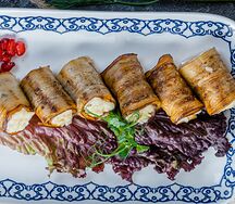 Рулет из баклажанов