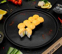 Запеченный ролл с белой рыбой