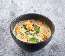 Суп грибной с чипами