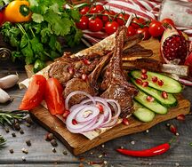 Шашлык из бараньей корейки