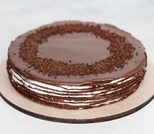 Торт Блинный шоколадный