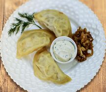 Вареники с картофелем постные