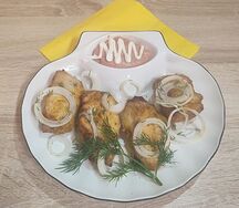 Шашлык из курицы в майонезе